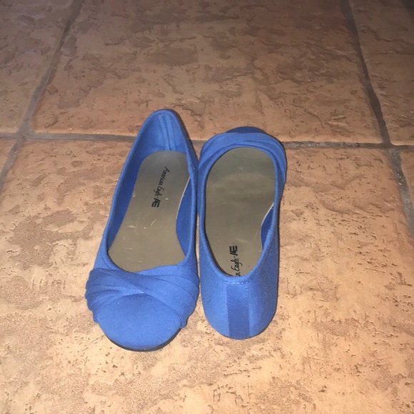 American Eagle Size 9 Blue Flats - Picture 5 of 8